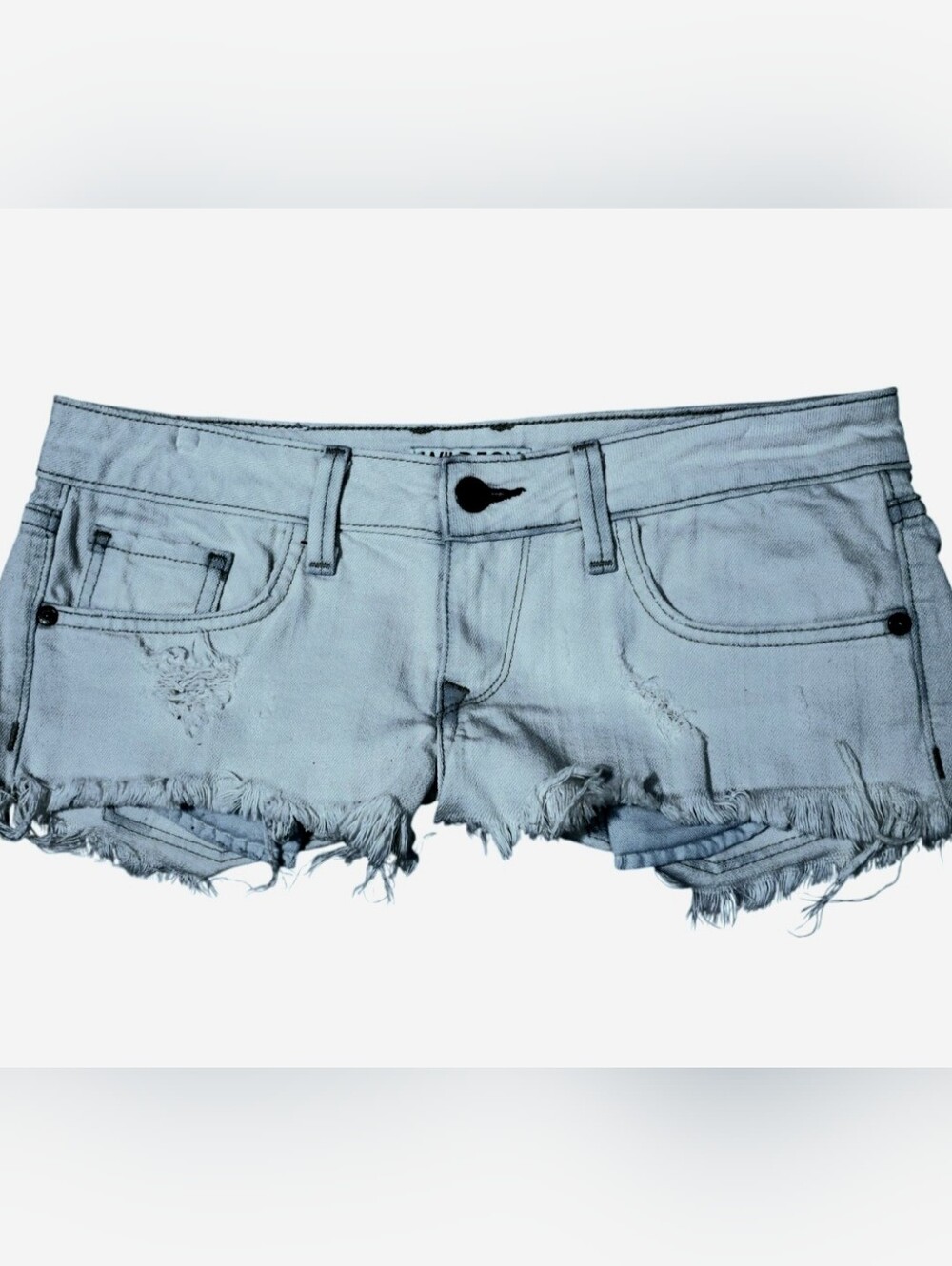 Wildfox Low Rise Denim Shorts Size 26 New Never Worn
